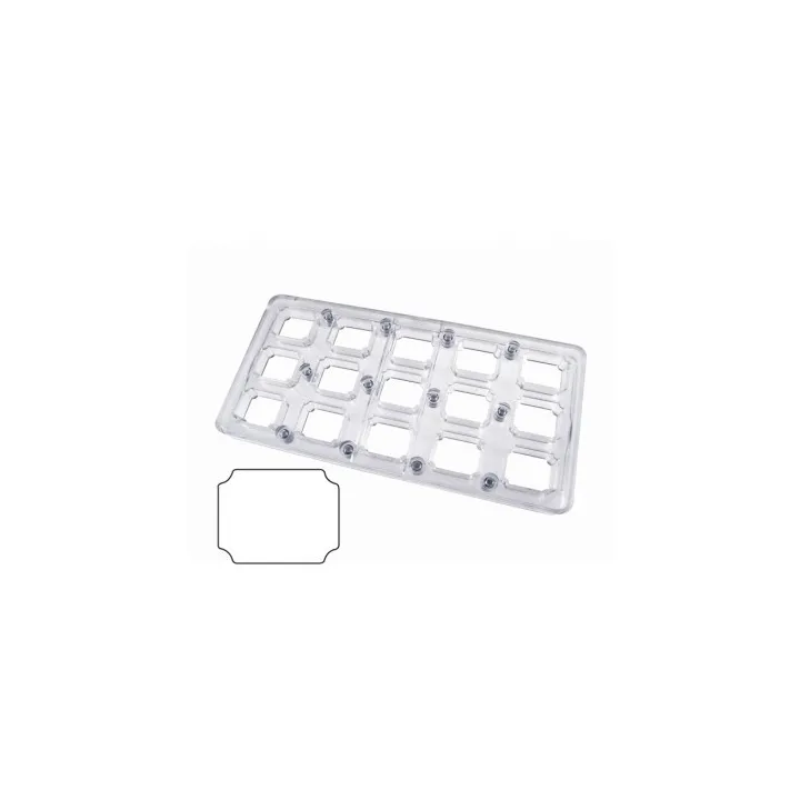 Stampo magnetico per praline rettangolo, 15 praline