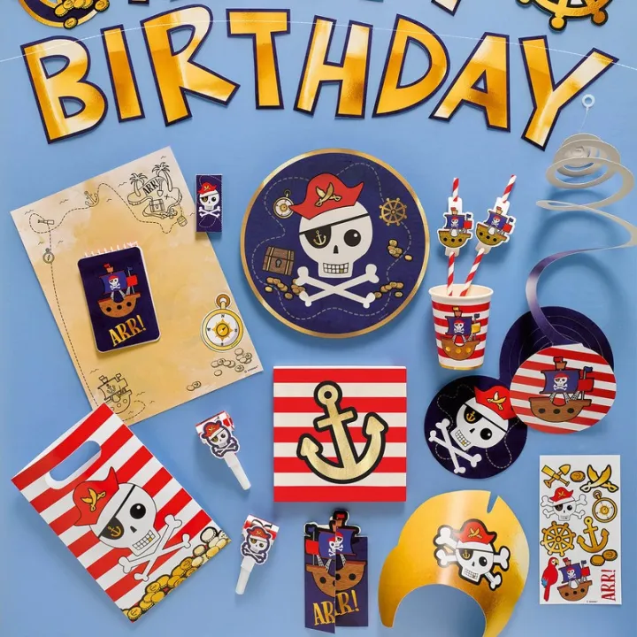 Pirate napkins, 16 pieces