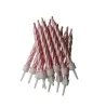 Candeline Metallic Rosa, 12 pezzi