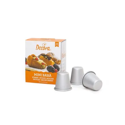 Mini Babà Formen, 10 Stück