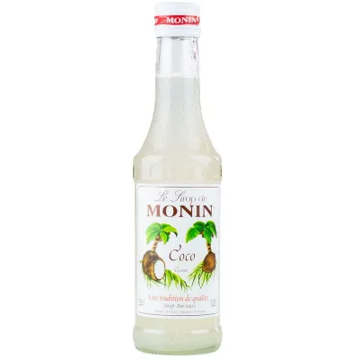 Monin Kokosnuss Sirup, 250 ml für Drinks und Tortenfüllungen