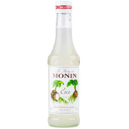 Monin coconut syrup, 250 ml for drinks and cake fillings