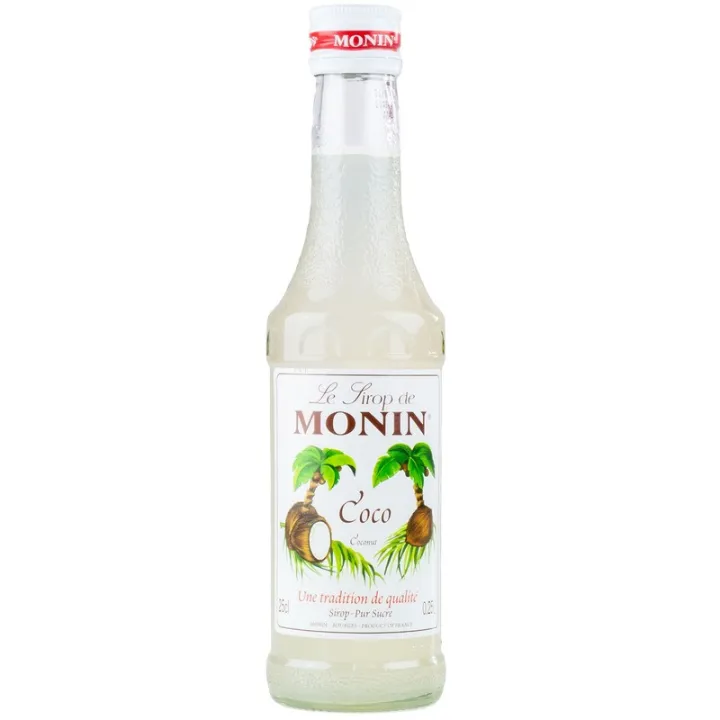 Monin sciroppo al cocco, 250 ml per drink e ripieni di torte