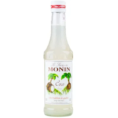 Monin coconut syrup, 250 ml for drinks and cake fillings