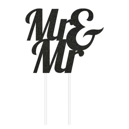 Mr & Mr Cake Topper Black