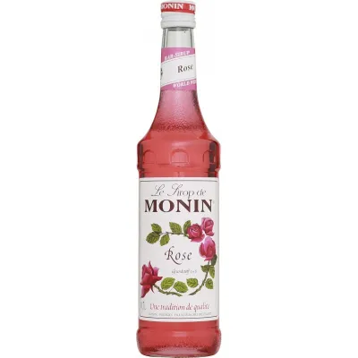 Monin Rosen Sirup, 250 ml für Drinks und Tortenfüllungen