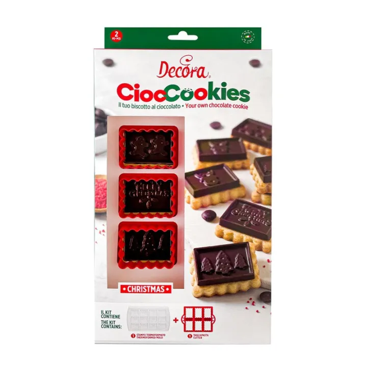 Butter cookie cutter and chocolate mold made of plastic and polycarbonate