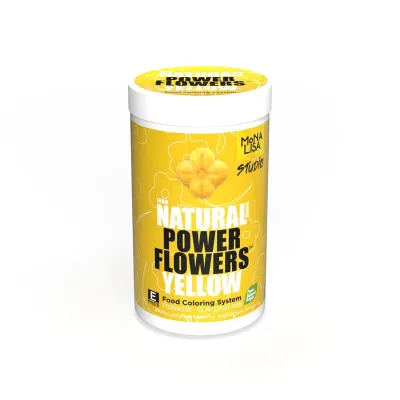 Natürliche Mona Lisa Power Flower Lebensmittelfarbe Gelb, 50 g