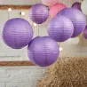 Paper lantern violet, 5 pieces