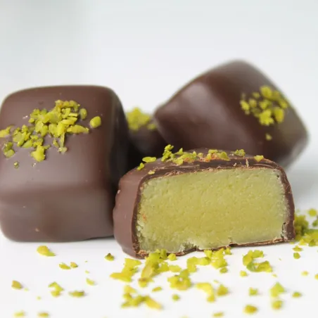 Pistachio marzipan 250 g for fine pistachio pralines