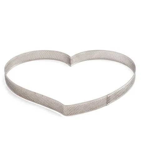 Perforated Heart Cake Ring, 24 x 22 x 3.5 cm
