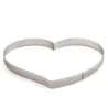 Perforated Heart Cake Ring, 24 x 22 x 3.5 cm