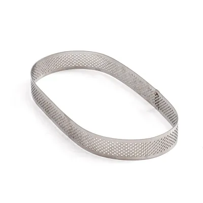 Perforierter Ovaler Tortenring, 20 x 9 x 3.5 H cm