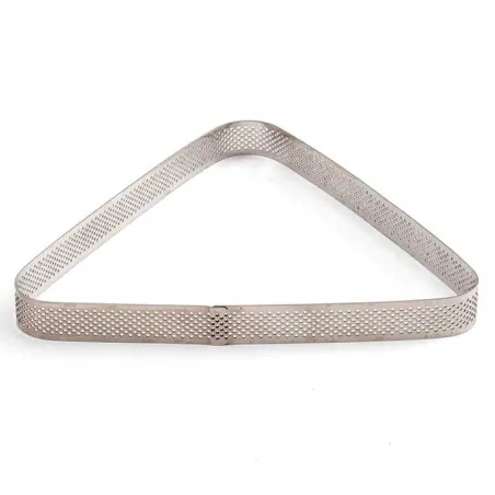 Perforated triangular cake ring, 22 x 19.5 x 3.5 cm