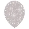 Happy Birthday balloons mix, 6 pieces