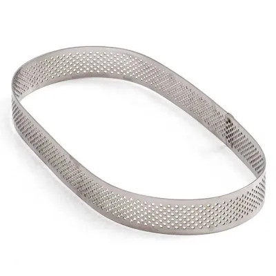 Perforierter Ovaler Tortenring, 29 x 12 x 3.5 H cm
