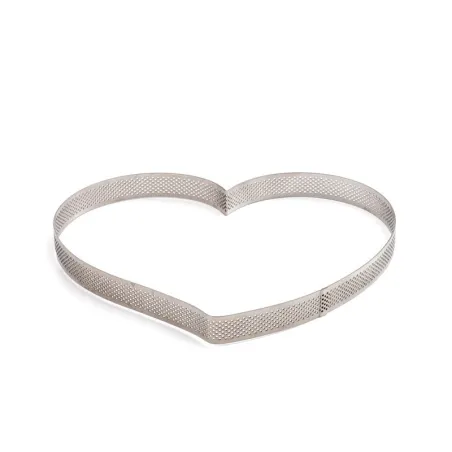Perforated Heart Cake Ring, 18 x 16 x 3.5 cm