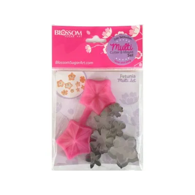 Petunia flowers multi-embossing set