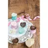 Pralinenkapseln Herzen aus Aluminium, 30 Stück für edle Pralinen und Truffes