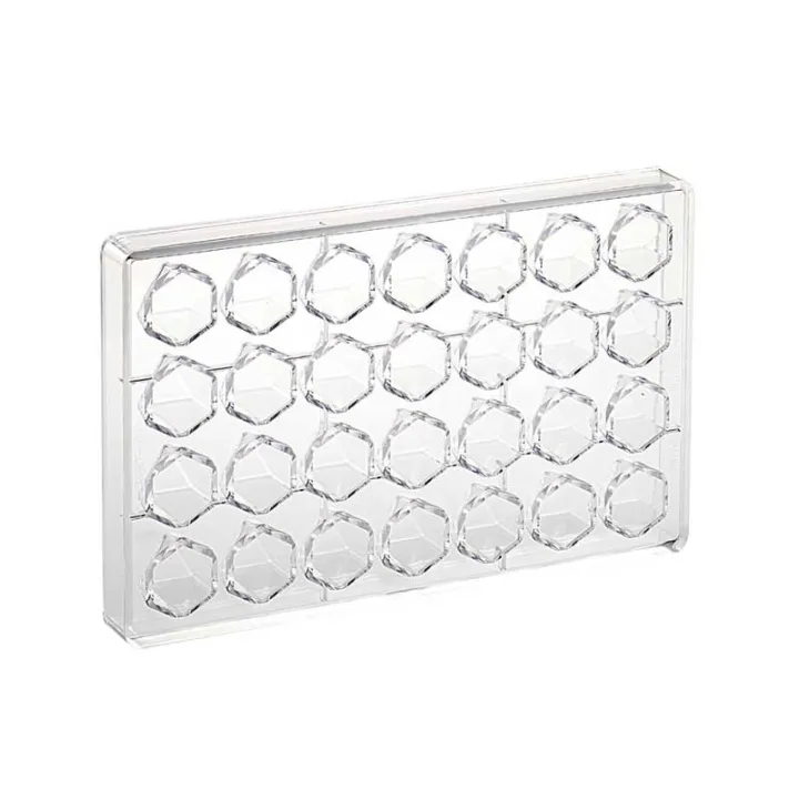 Praline mold crystal 28 chocolates