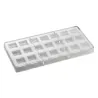 Stampo per praline quadrato con foglia 18 praline