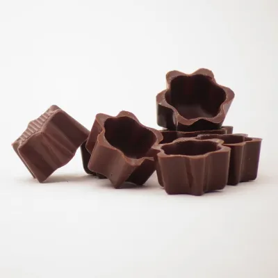 Pralinenschalen Stern, Dunkel, 48 Stück für edle Pralinen