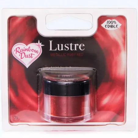 Colore in polvere Metallic Ruby Red, 3 g