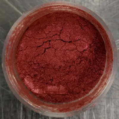 Peinture en poudre Metallic Ruby Red, 3 g