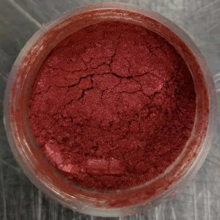 Peinture en poudre Metallic Ruby Red, 3 g