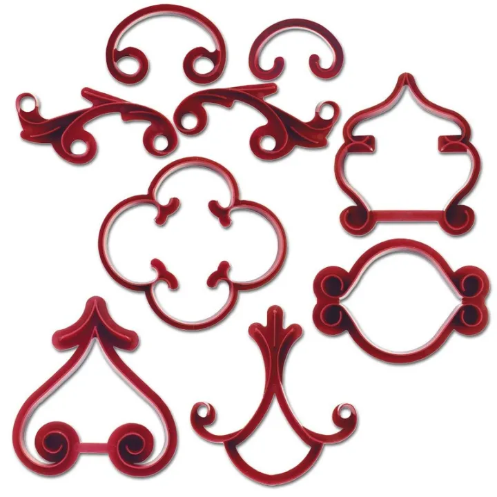 Rankenornament Prägeset, 9-teilig