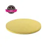 Plateau à gâteaux Rond extra fort Or Ø 25 cm pour un transport sûr