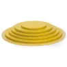 Plateau à gâteaux Rond extra fort Or Ø 25 cm pour un transport sûr