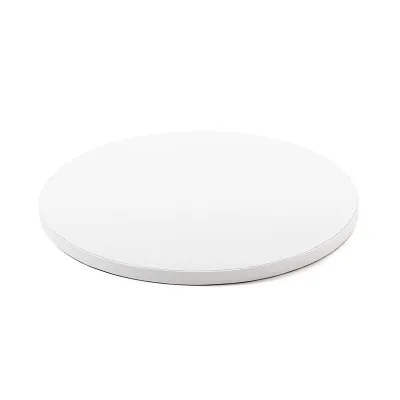 Tortenplatte Rund extra stark Weiss Ø 25 cm zum sicheren Transport