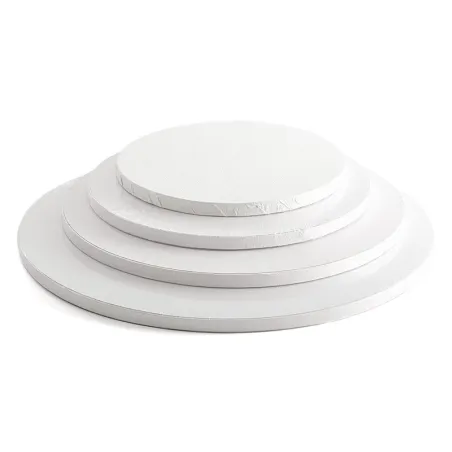 Piatto da torta rotondo extra forte bianco Ø 25 cm per un trasporto sicuro