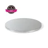 Cake plate round extra strong silver Ø 30 cm for safe transport