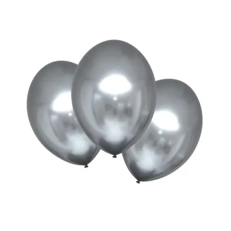 Ballons argent métallisé, 6 pièces