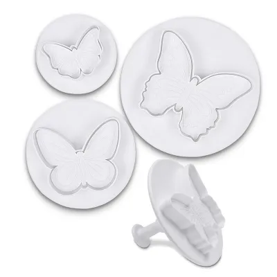 Butterfly cookie cutter, 3 pieces