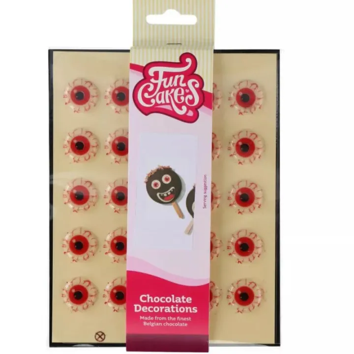 Chocolate decoration Half an eyeball, 25 pieces