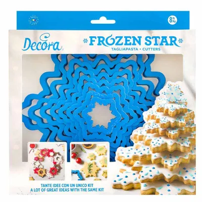 Snow star cookie cutter 8 pieces