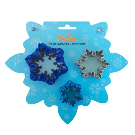 Snow star cookie cutter 3 pieces