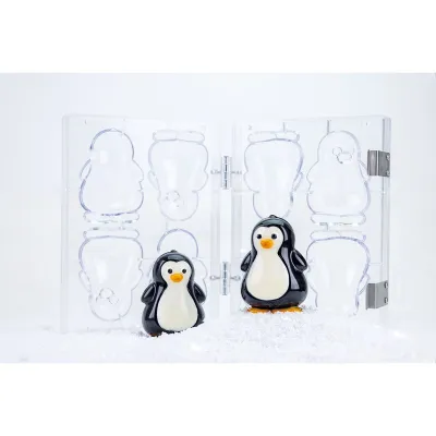 Schokoladenform 3D Piguin, 4-teilig