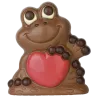 Chocolate mold frog with heart for great own chocolate figures