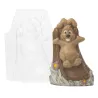 Moule à chocolat Lapin sur toboggan pour des figurines en chocolat sucrées