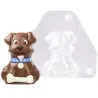Chocolate mold dog with bone for sweet chocolate figures