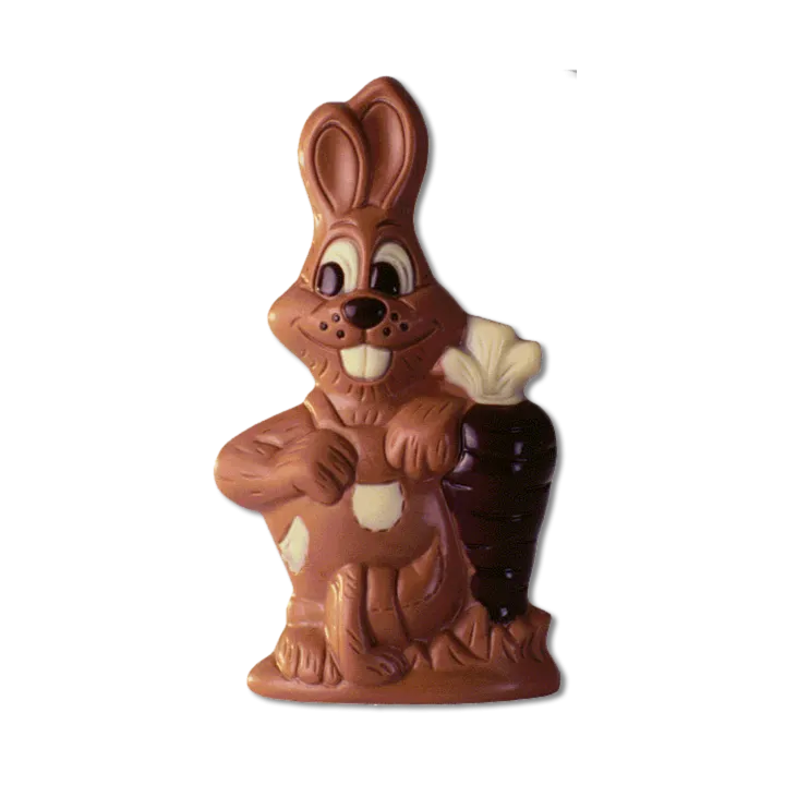 Schokoladenform Hase mit Rübe für süsse Schokoladenfiguren