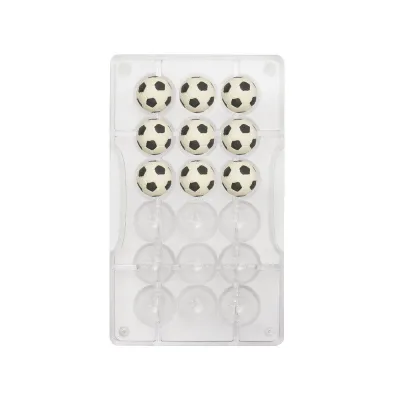 Moule à chocolat football petit, 18 pièces