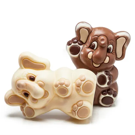 Chocolate mold elephant for your own chocolate figures