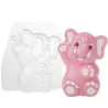 Chocolate mold elephant for your own chocolate figures