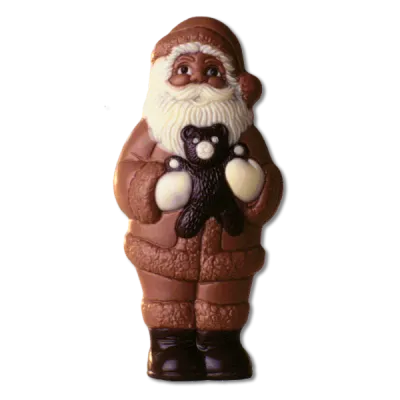 Moule à chocolat Saint-Nicolas avec ourson pour des figurines en chocolat sucrées