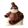 Schokoladenform Weihnachtsmann auf Snowboard für süsse Schokoladenfiguren